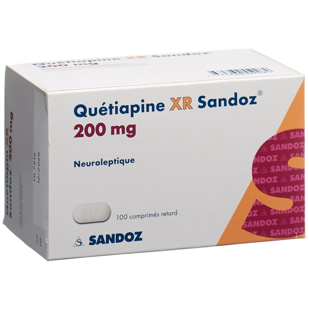 QUETIAPINE XR Sandoz cpr ret 200 mg 100 pce
