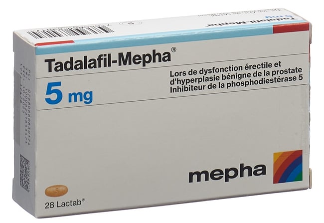 Tadalafil-Mepha 2.5 mg, Filmtabletten