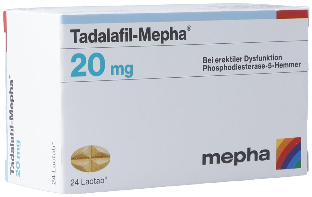 TADALAFIL Mepha cpr pell 20 mg 24 pce