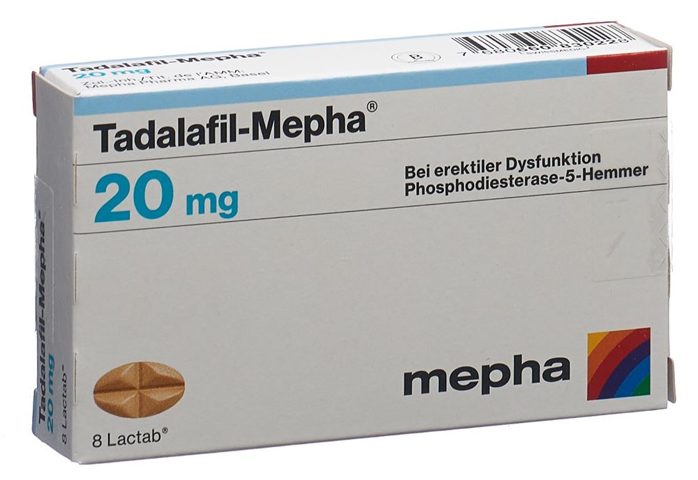 Tadalafil-Mepha 20 mg, Filmtabletten