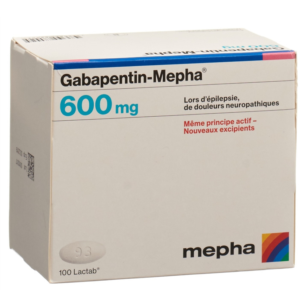GABAPENTIN Mepha Lactab 600 mg 100 pce