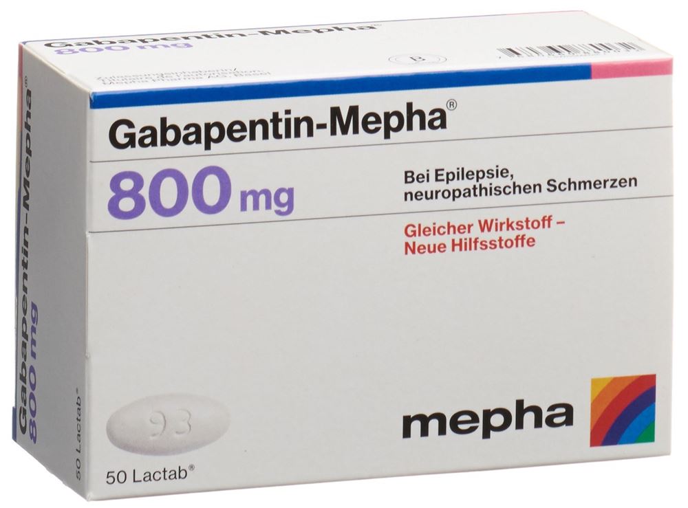 GABAPENTIN Mepha Lactab 800 mg 50 pce