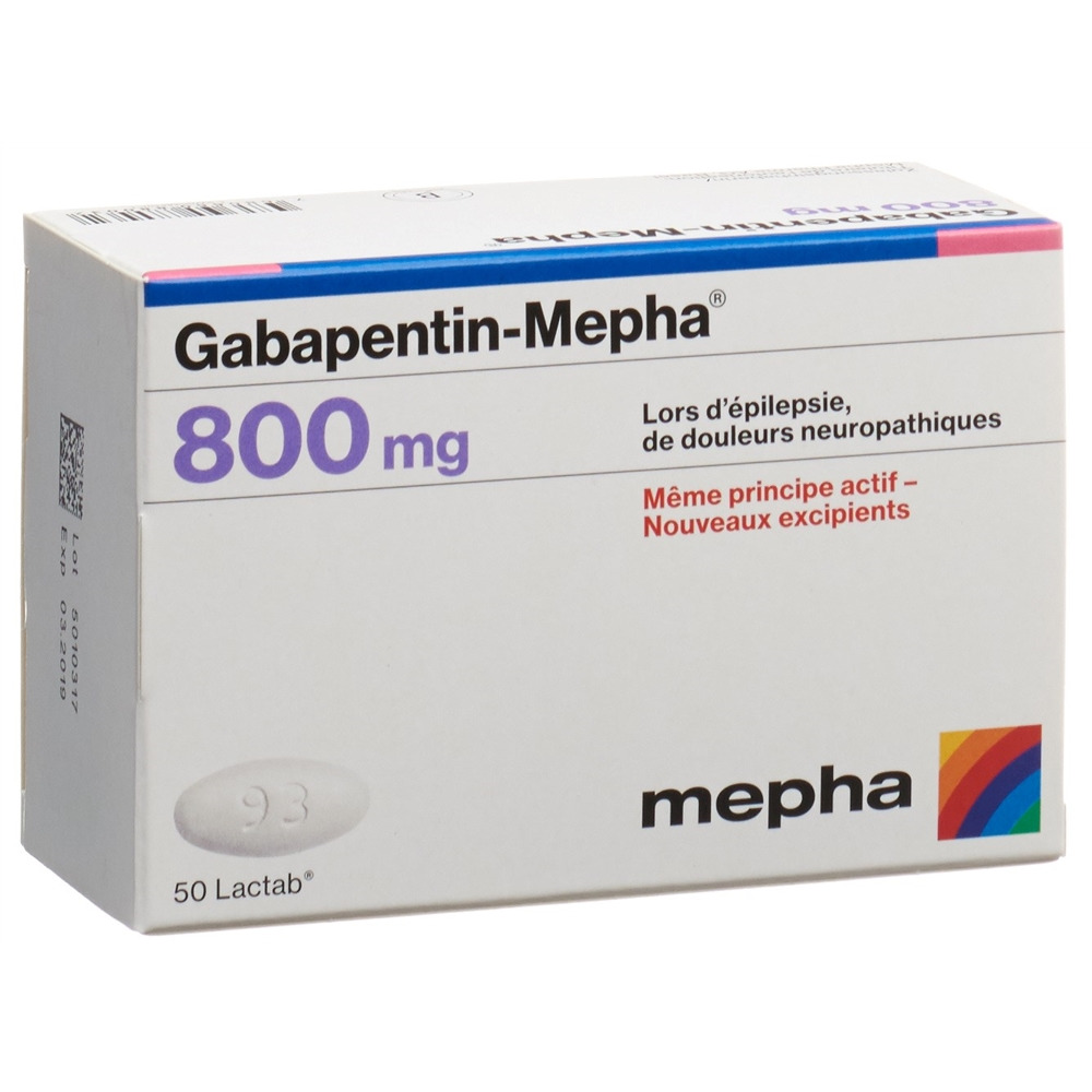 GABAPENTIN Mepha Lactab 800 mg 50 pce