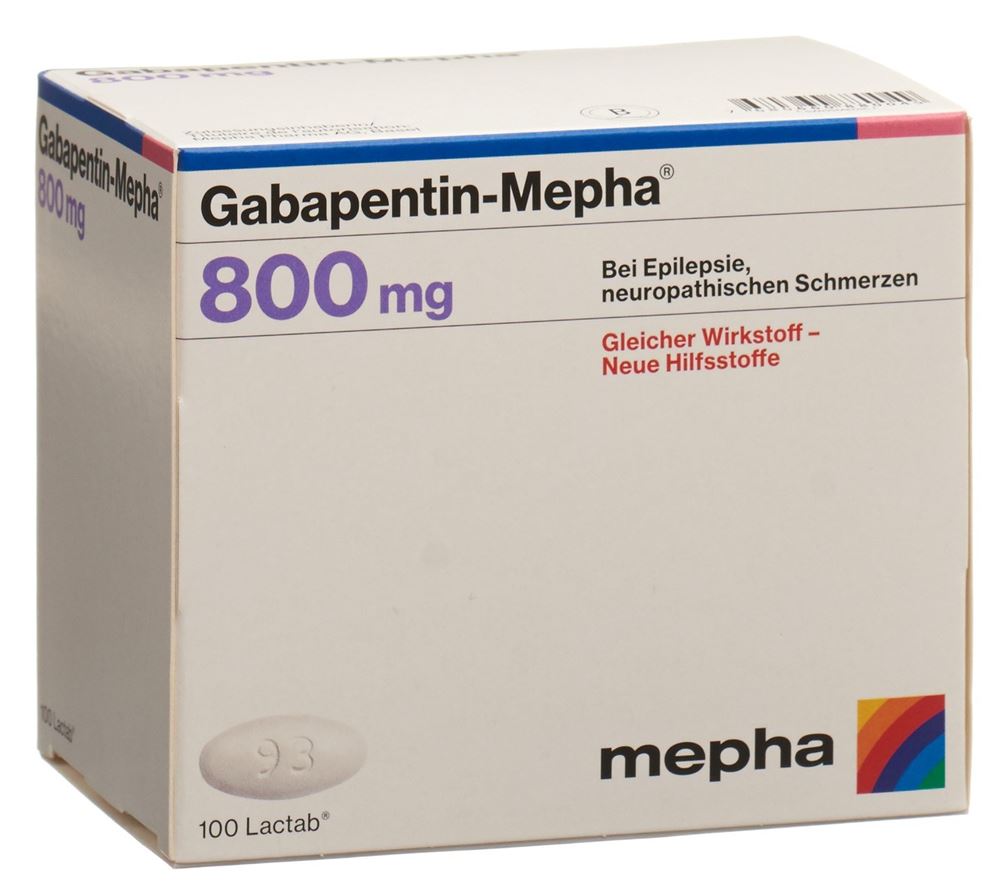 GABAPENTIN Mepha Lactab 800 mg 100 pce