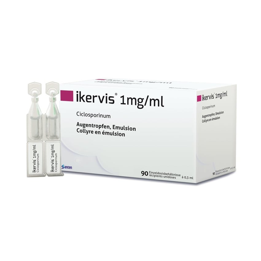 Ikervis, 1 mg/ml collyre en émulsion (unidoses)