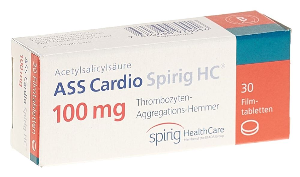 ASS Cardio Spirig HC cpr pellic 100 mg 30 pce