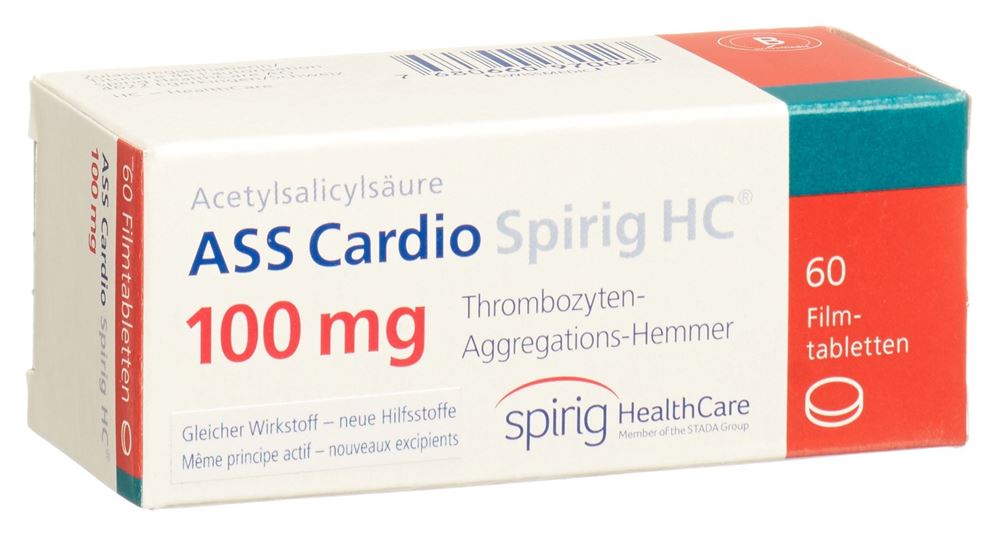ASS Cardio Spirig HC cpr pellic 100 mg 60 pce