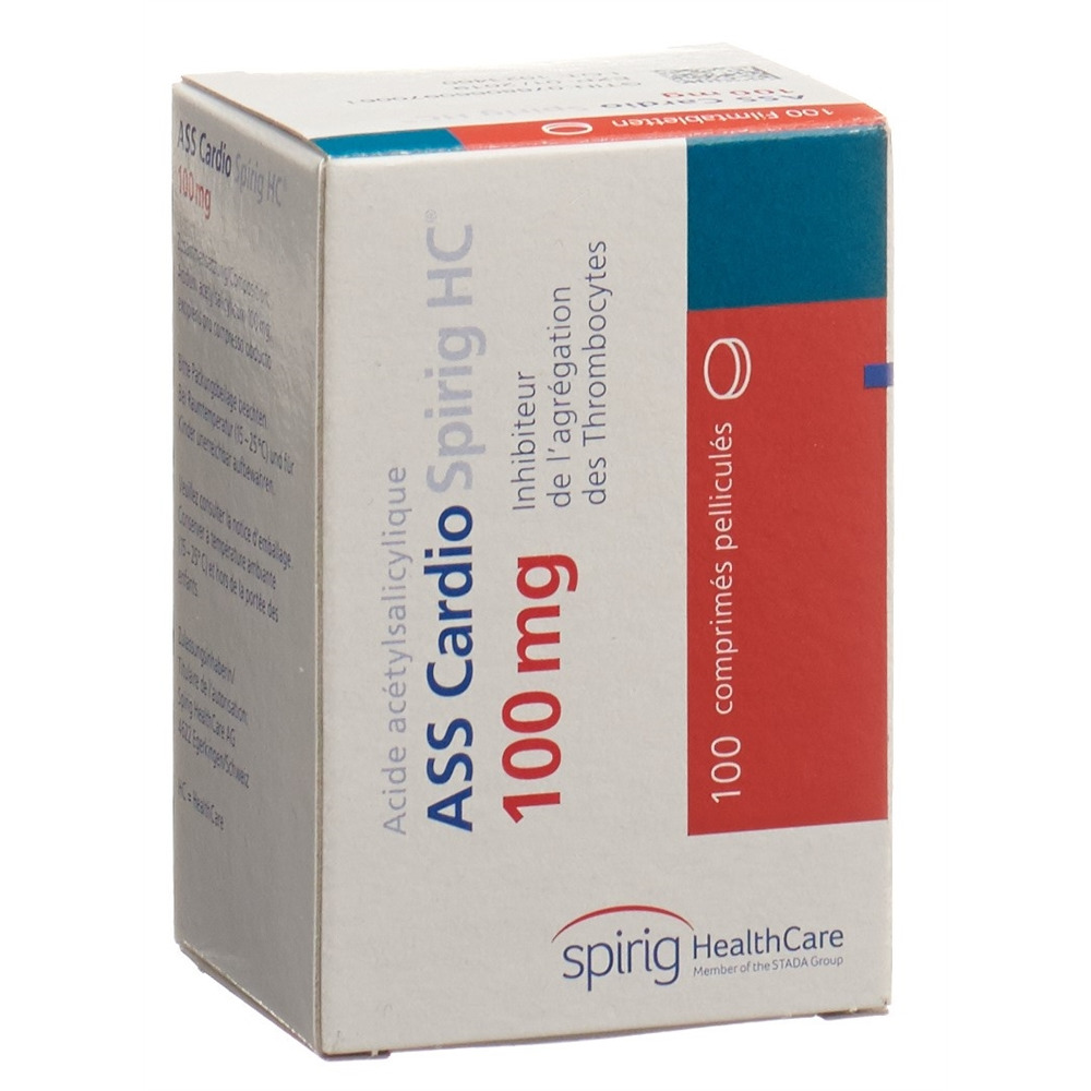 ASS Cardio Spirig HC cpr pellic 100 mg 100 pce