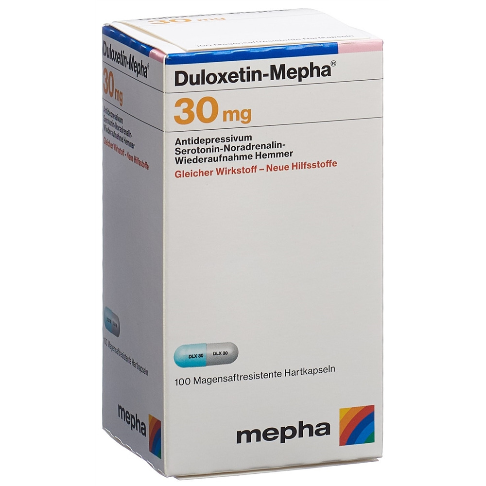 DULOXETIN Mepha caps 30 mg bte 100 pce