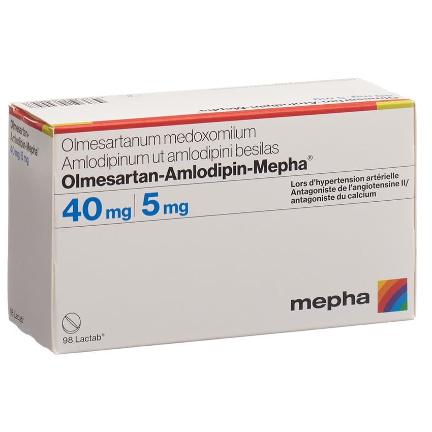 Olmesartan-Amlodipin-Mepha 40 mg/5 mg, Filmtabletten