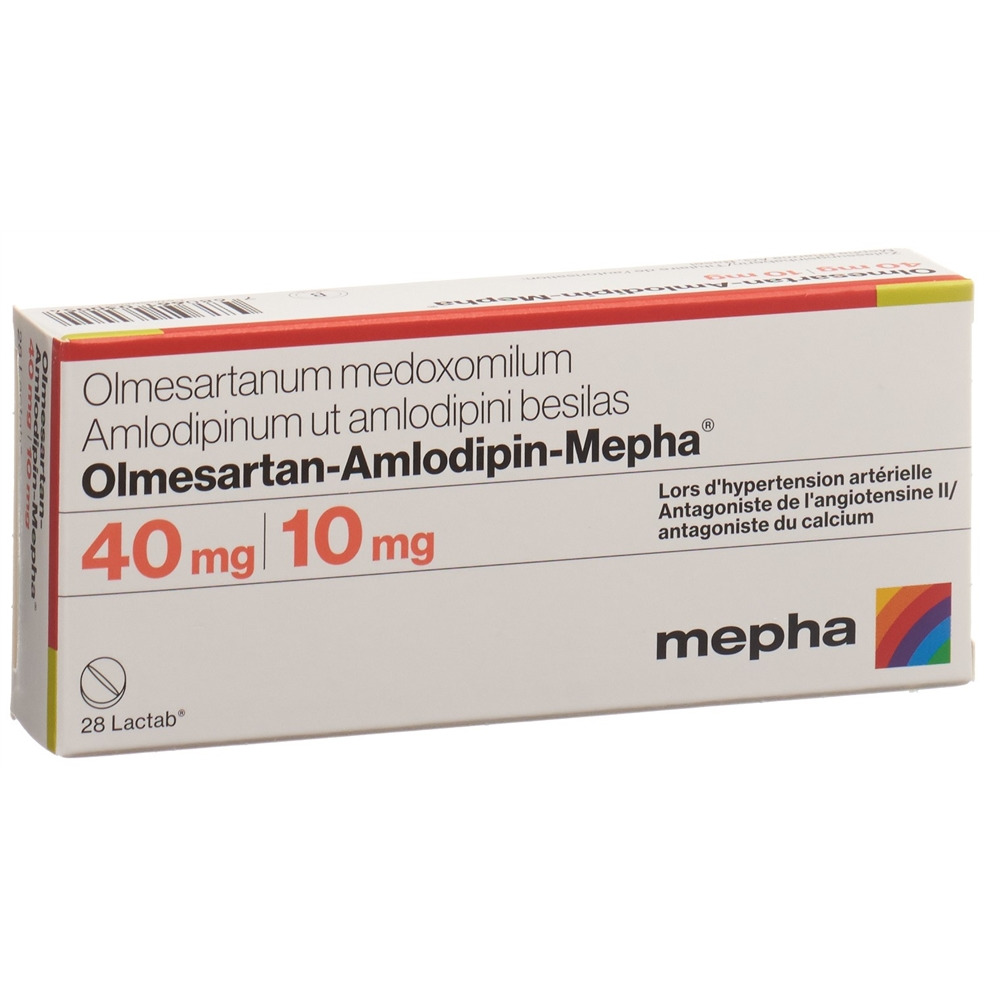 OLMESARTAN-AMLODIPIN Mepha cpr pell 40/10mg 28 pce