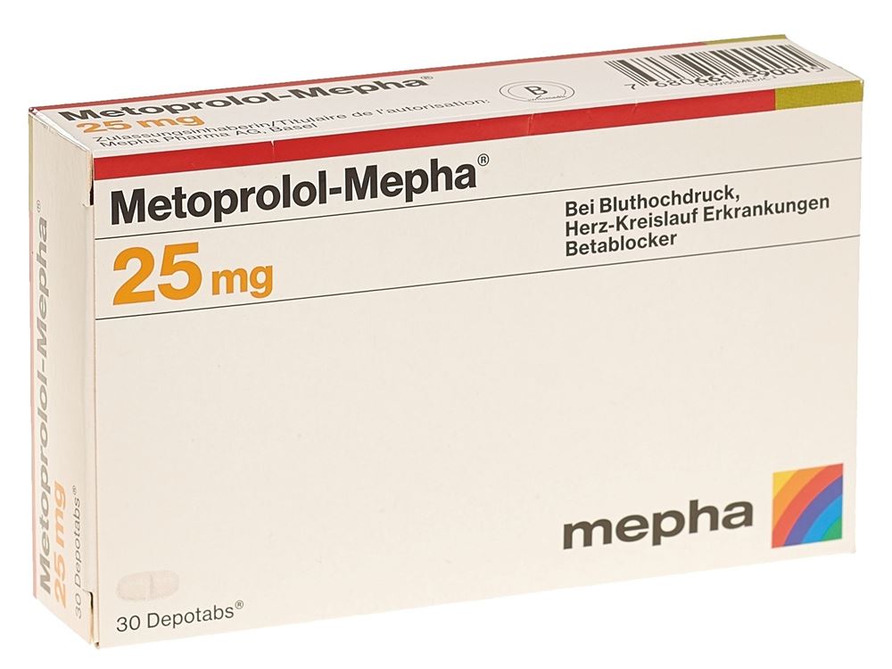 METOPROLOL Mepha depotabs 25 mg 30 pce