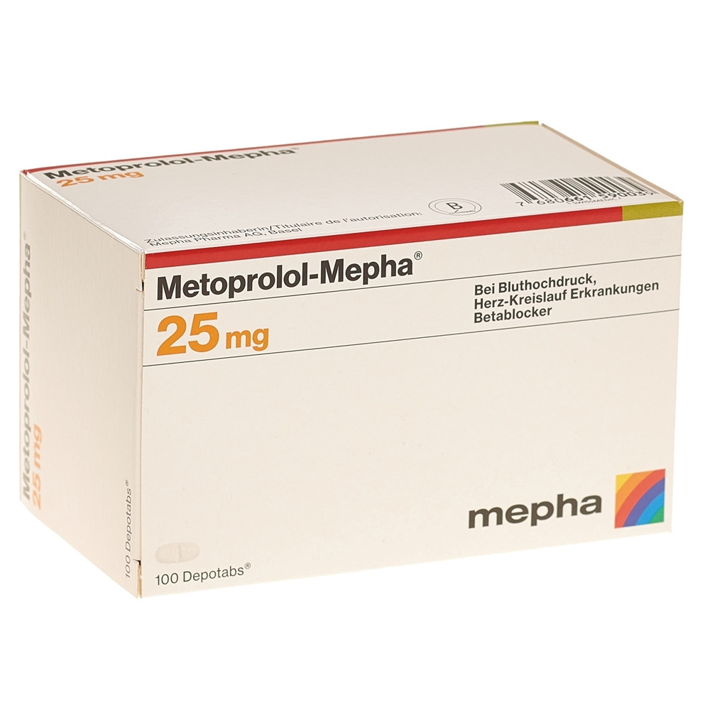 METOPROLOL Mepha depotabs 25 mg 100 pce