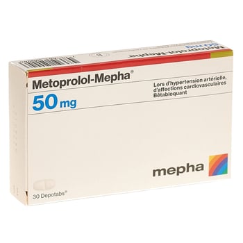 Metoprolol-Mepha 50 mg, Depotabs