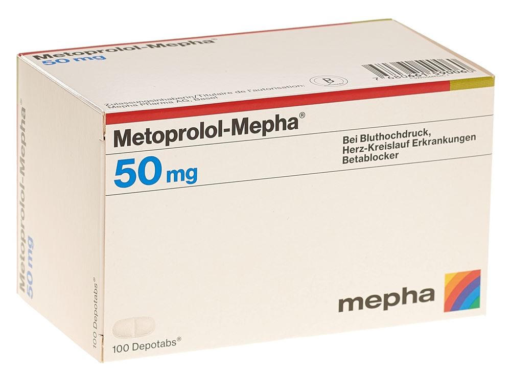 METOPROLOL Mepha depotabs 50 mg 100 pce