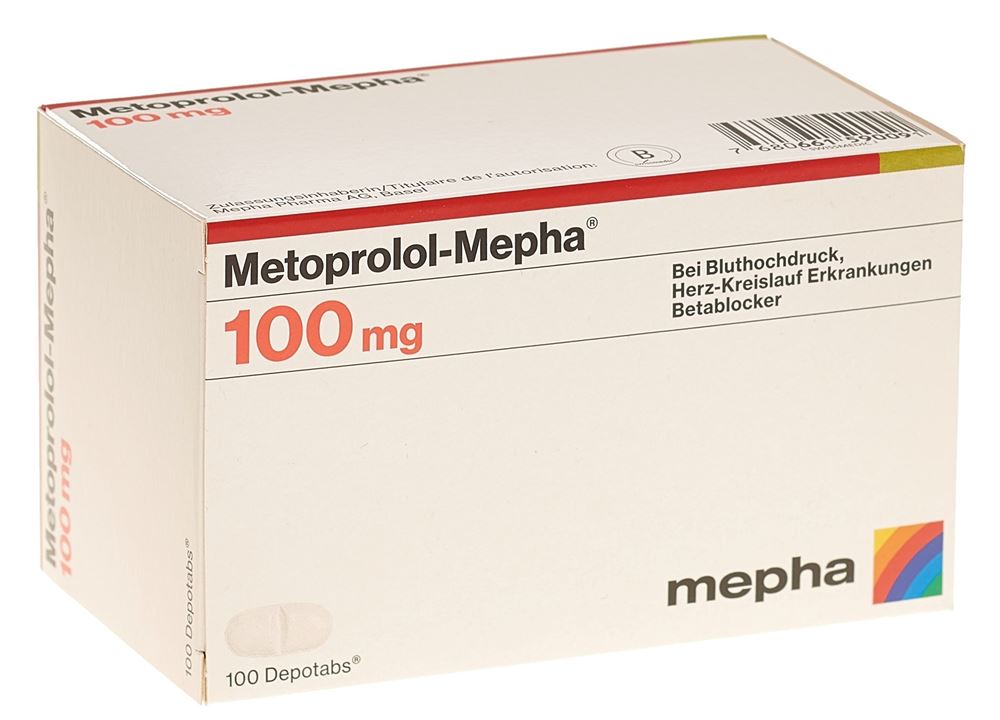 METOPROLOL Mepha depotabs 100 mg 100 pce