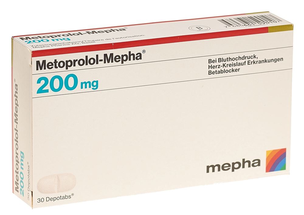 METOPROLOL Mepha depotabs 200 mg 30 pce