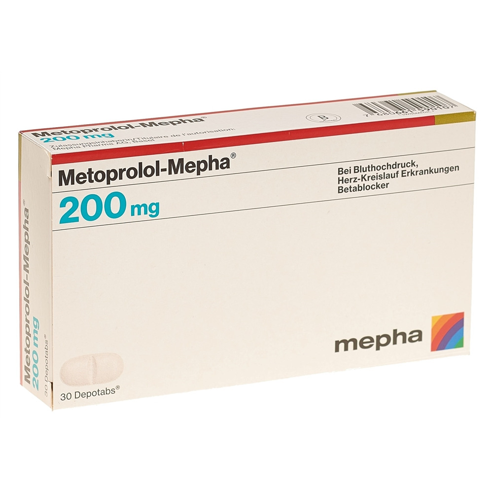 Metoprolol-Mepha 200 mg, Depotabs