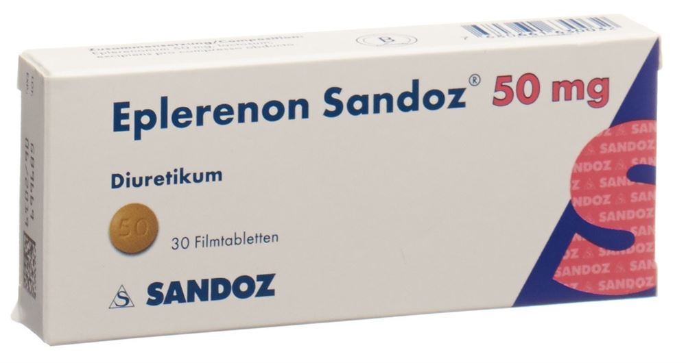 EPLERENONE Sandoz cpr pell 50 mg 30 pce