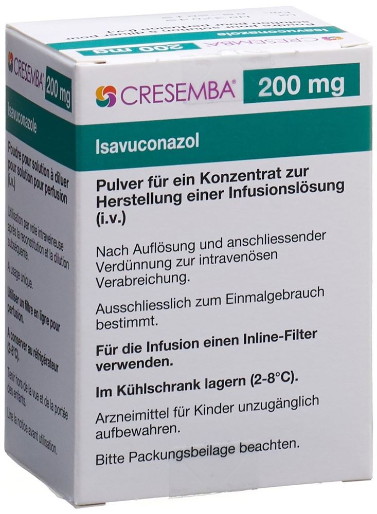 Cresemba 200mg, Pulver für ein Konzentrat zur Herstellung einer Infusionslösung