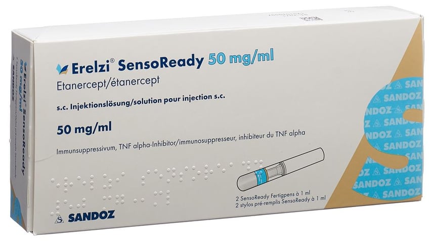 Erelzi 50 mg/1 ml, Injektionslösung in einer Fertigspritze