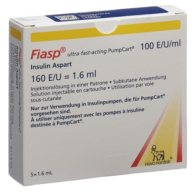 Fiasp ultra-fast-acting Penfill, Injektionslösung