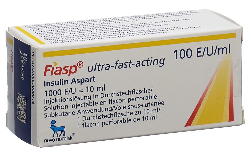 FIASP sol inj 100 U flac 10 ml