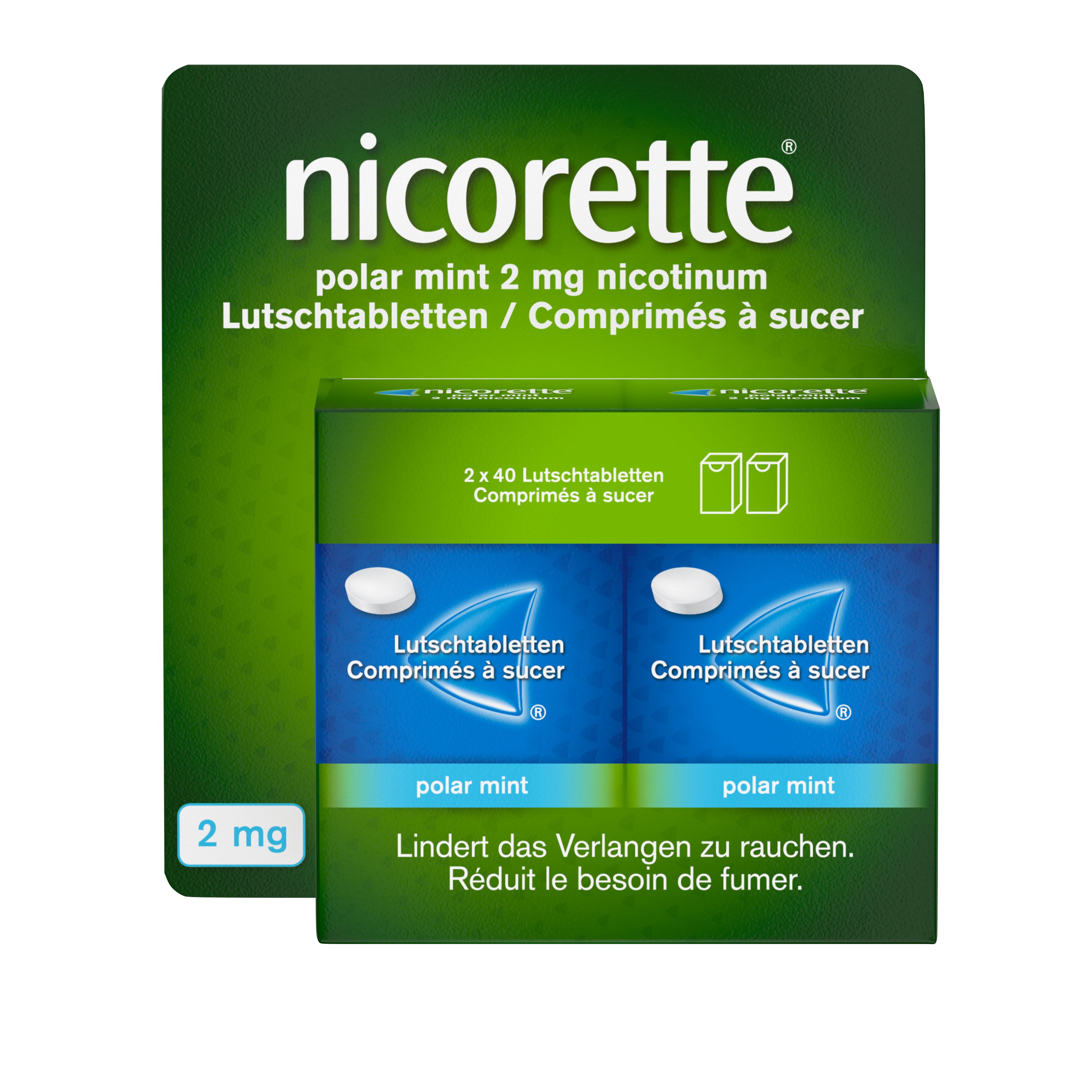Nicorette Polar Mint 2 mg, Lutschtabletten