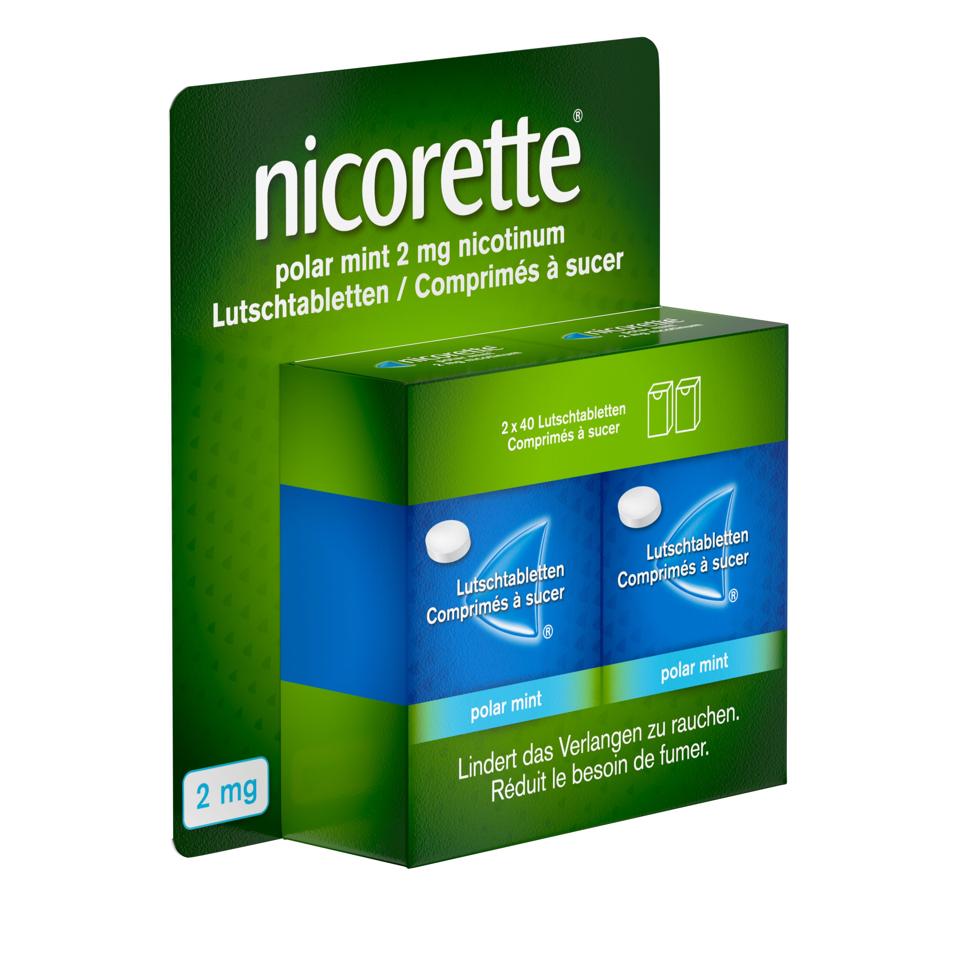 Nicorette Polar Mint 2 mg, Lutschtabletten