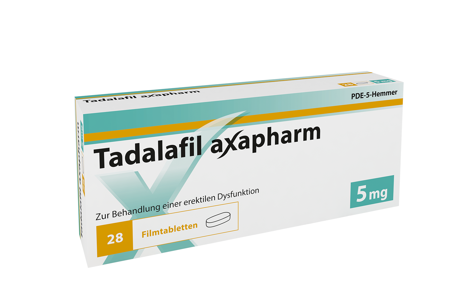 Tadalafil axapharm 2.5mg, Filmtabletten