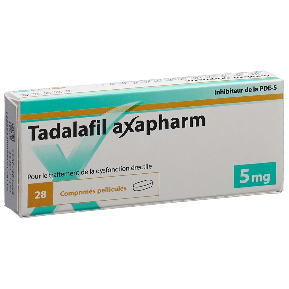 Tadalafil axapharm 5mg, Filmtabletten