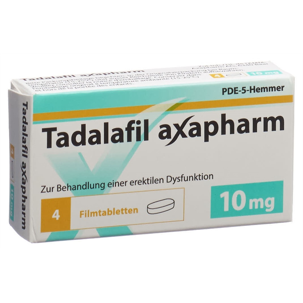 TADALAFIL axapharm cpr pell 10 mg 4 pce