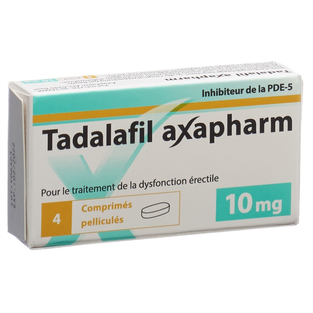 TADALAFIL axapharm cpr pell 10 mg 4 pce