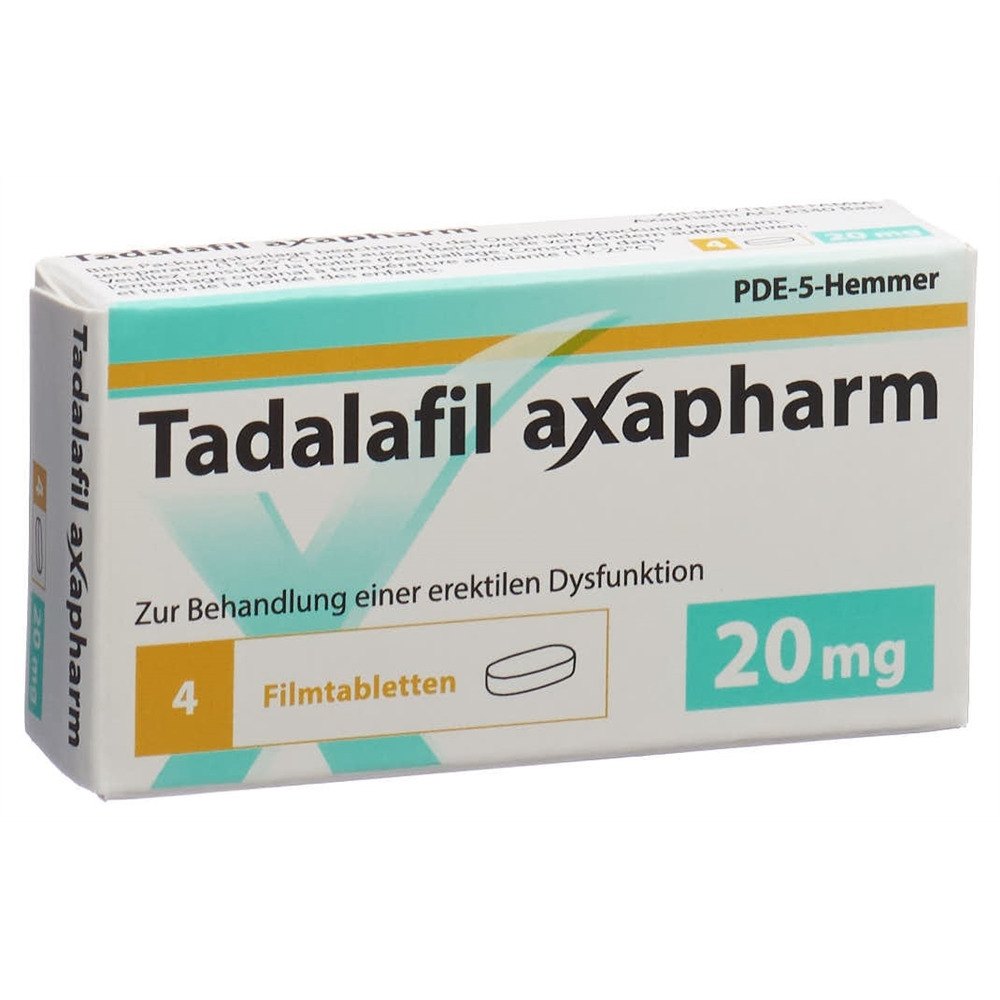 TADALAFIL axapharm cpr pell 20 mg 4 pce