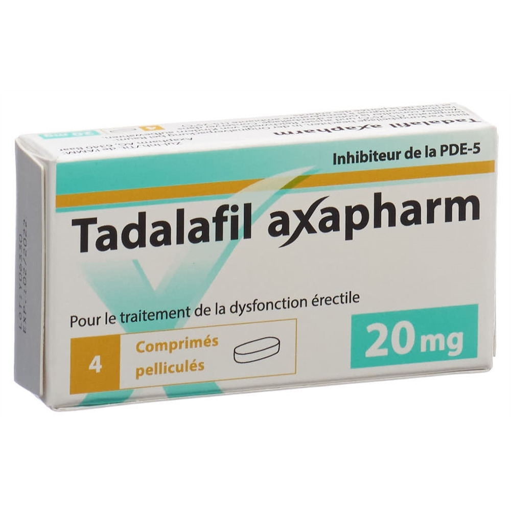 Tadalafil axapharm 20mg, Filmtabletten