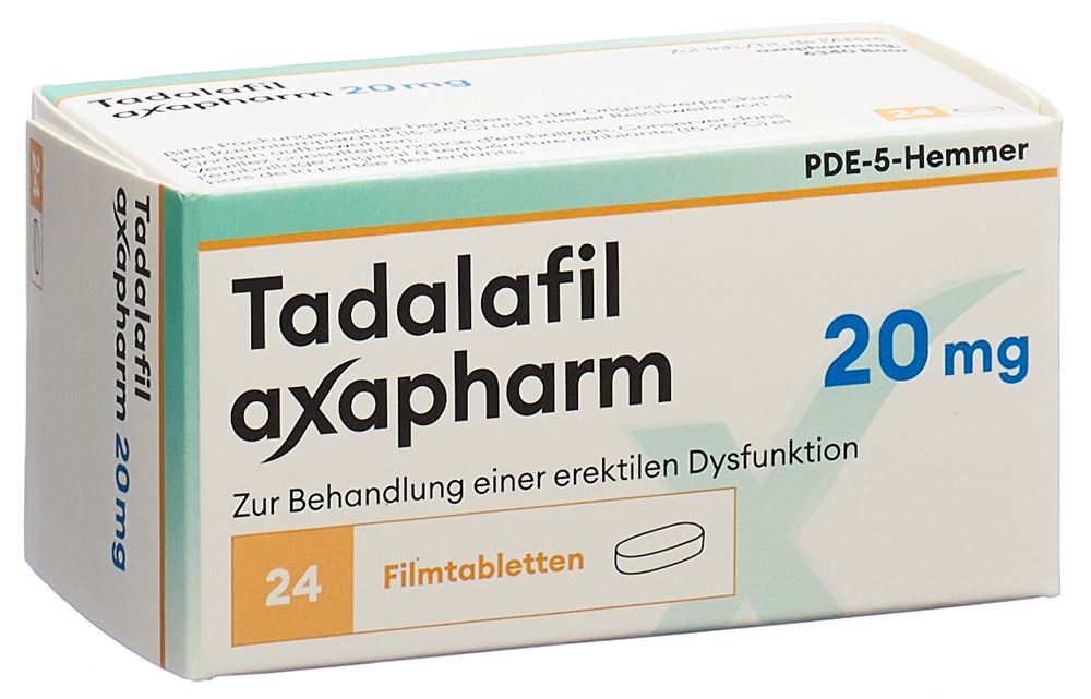 TADALAFIL axapharm cpr pell 20 mg 24 pce