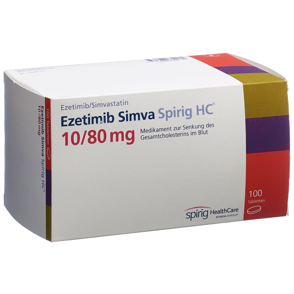 EZETIMIBE SIMVAST Spirig HC cpr 10/80mg 100 pce