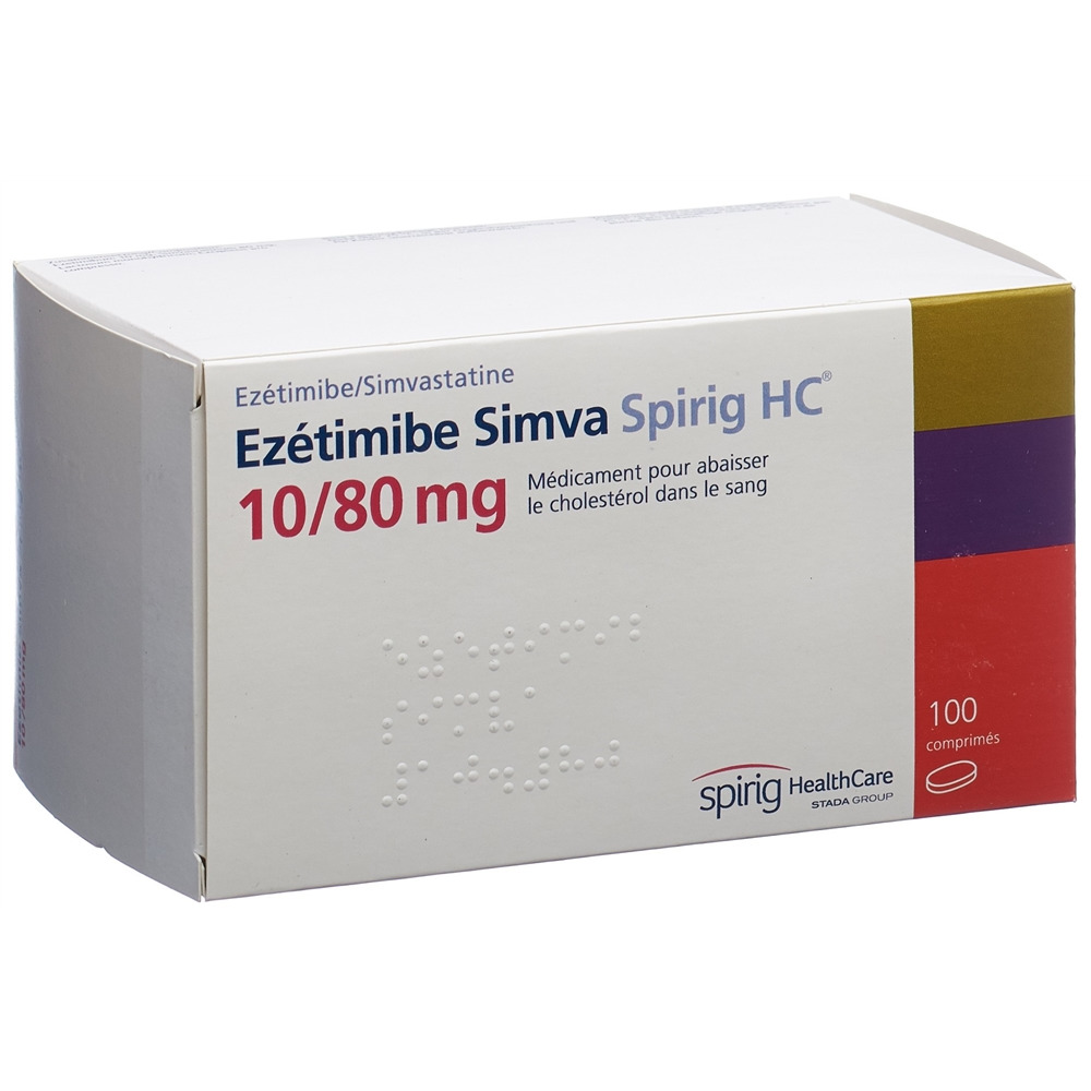 EZETIMIBE SIMVAST Spirig HC cpr 10/80mg 100 pce