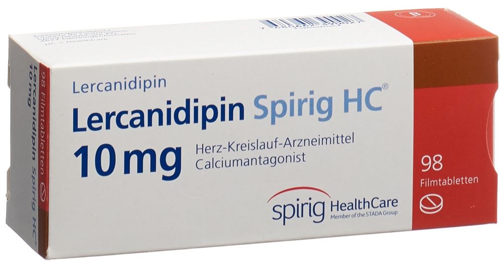 Lercanidipin Spirig HC 10 mg, Filmtabletten