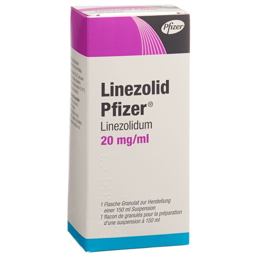 LINEZOLID Pfizer gran 20 mg/ml p susp fl 150 ml