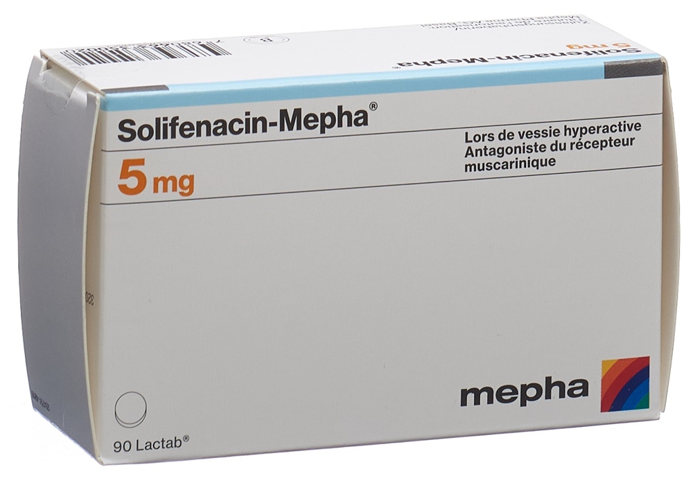SOLIFENACIN Mepha cpr pell 5 mg 90 pce