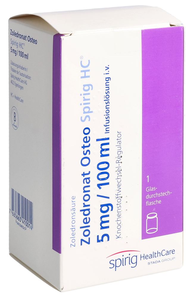 ZOLEDRONATE Osteo Spirig HC 5 mg/100ml flac