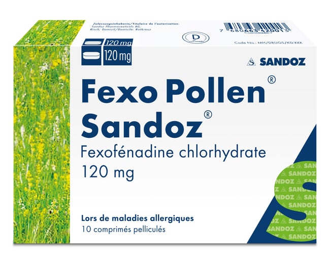 Fexo Pollen Sandoz 120 mg, Filmtabletten