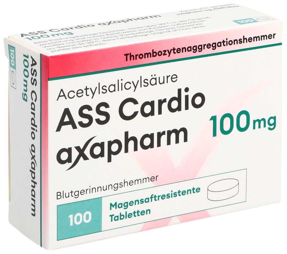 ASS CARDIO axapharm cpr pell 100 mg 100 pce