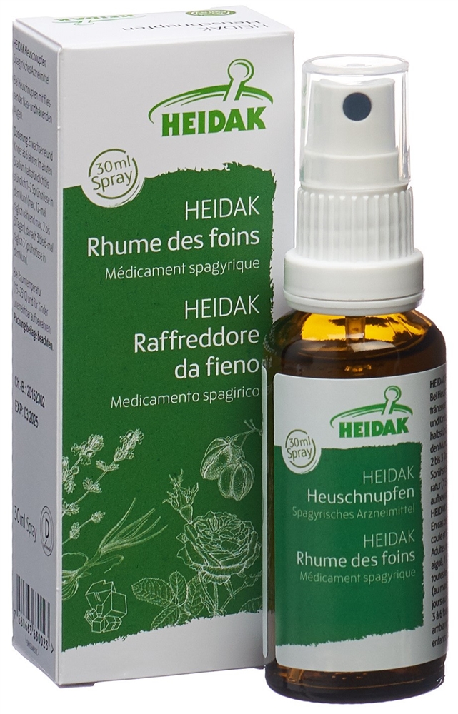 Heidak Heuschnupfen, Spray zur Anwendung in der Mundhöhle