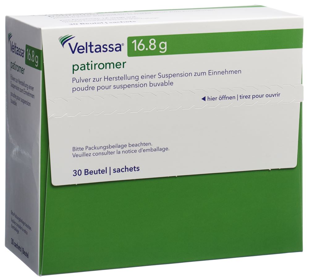 VELTASSA pdr p susp orale 16.8 g 30 pce sach