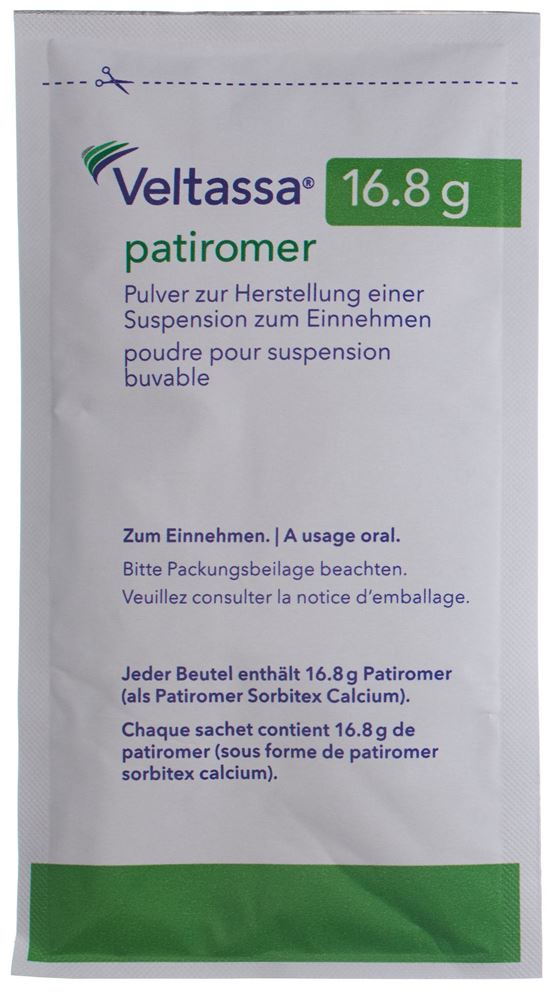 VELTASSA pdr p susp orale 16.8 g 30 pce sach
