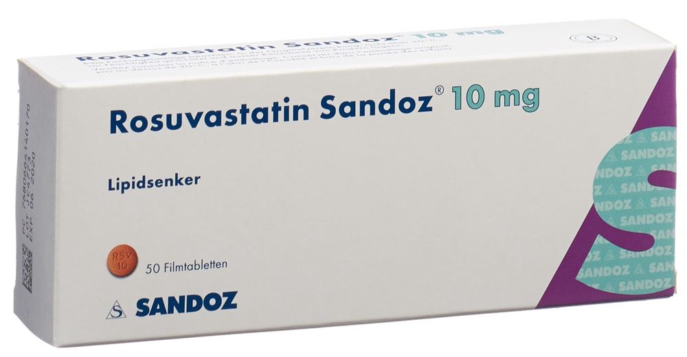 ROSUVASTATINE Sandoz cpr pell 10 mg 50 pce