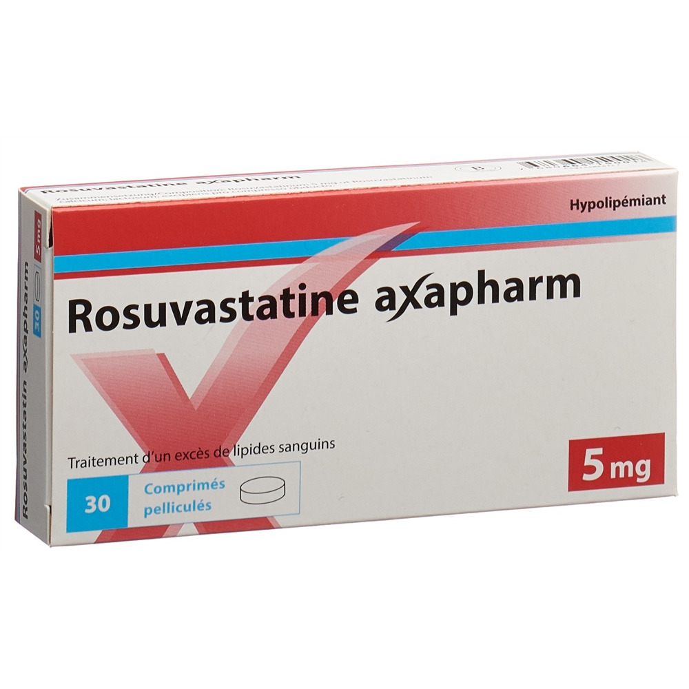 ROSUVASTATINE axapharm cpr pell 5 mg 30 pce
