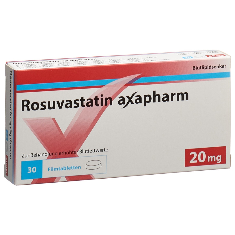 ROSUVASTATINE axapharm cpr pell 20 mg 30 pce